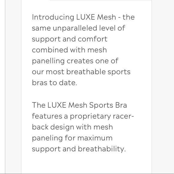 ASTORIA ACTIVEWEAR | LUXE Mesh Sports Bra XL - Picture 3 of 8